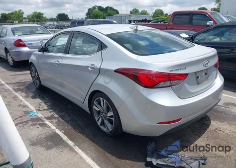 2015 Hyundai Elantra Limited from USA, damaged, VIN KMHDH4AE7FU323115